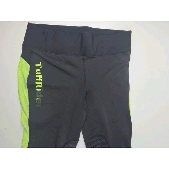 Two TuffRider Women's Marathon Tights Pants Equestrian Riding XL Large Dark Gray - Picture 3 of 12